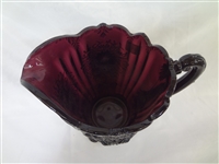 Dugan Glass Amethyst Dahlia Water Pitcher