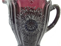 Dugan Glass Amethyst Dahlia Water Pitcher