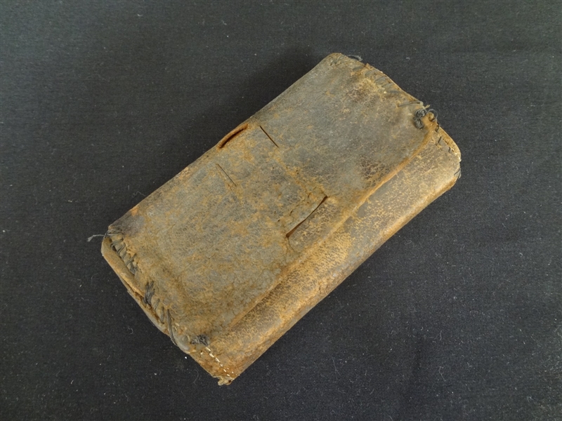 Civil War Billfold With Note and Hair