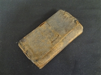 Civil War Billfold With Note and Hair
