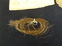 Civil War Billfold With Note and Hair