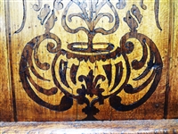 Gothic Revival 2 Piece Cabinet Cupboard Wrought Iron Fixtures