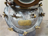 Copper and Brass Diver's Helmet With Shoulder Assembly