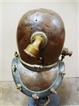 Copper and Brass Diver's Helmet With Shoulder Assembly