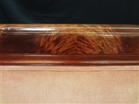High Back Inlaid Mother of Pearl Wood Highback Sofa Paw Feet