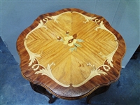 Inlaid Top Candle Stand, Tea Table