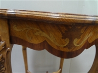 Inlaid Top Candle Stand, Tea Table