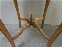 Inlaid Top Candle Stand, Tea Table