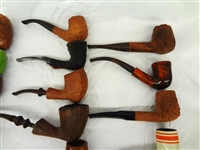 (53) Smoking Pipes: Dunhill, Harcourt, GBD, Stanwell, Tinder Box, Others
