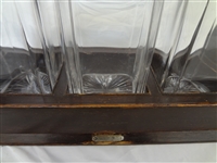 Tiffany and Co. Betjemann's Tantalus Nickel and Oak Decanter Set