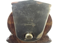 Tiffany and Co. Betjemann's Tantalus Nickel and Oak Decanter Set