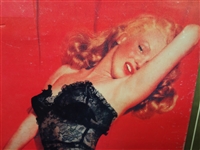 1952 Marilyn Monroe Golden Dreams Calendar Nude With Negligee Overprint