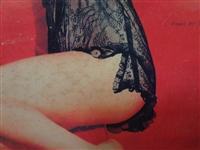 1952 Marilyn Monroe Golden Dreams Calendar Nude With Negligee Overprint