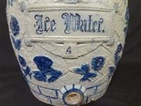 Whites Utica Salt Glaze 4 Gallon Water Cooler Ice Water