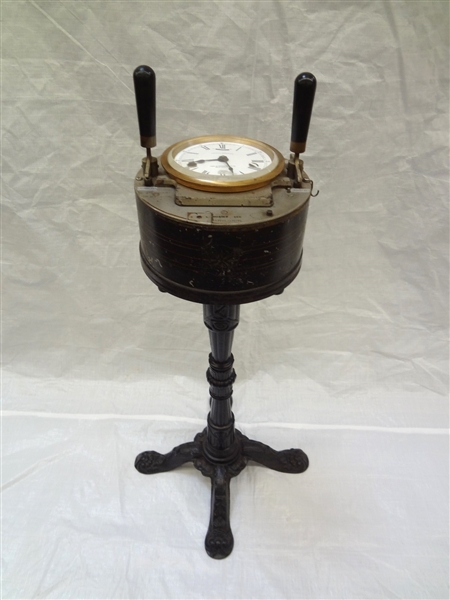 Calculagraph Dash/Timer Clock on Cast Iron Stand