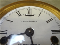 Calculagraph Dash/Timer Clock on Cast Iron Stand