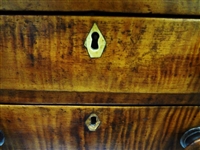 Tiger Maple 2 Drawer Tea Stand