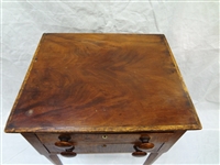 Tiger Maple 2 Drawer Tea Stand