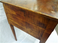 Tiger Maple 2 Drawer Tea Stand