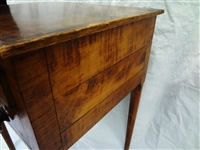 Tiger Maple 2 Drawer Tea Stand