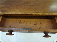 Tiger Maple 2 Drawer Tea Stand