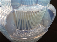 Art Deco Oversize Ball Room Blue Opalescent Tiered Lamp Shade