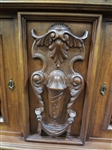 Italian Renaissance Revival (10) Piece Dining Set, Carved Frieze, Full Lion Detail