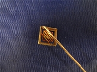 Salvador Dali Owned and Worn 14k Gold and Diamond Lapel Pin