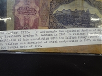 (3) Historical Autographs on Currency: Abe Fortes, William Wirtz, Herbert Brownell