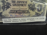 (3) Historical Autographs on Currency: Gen. Daniel James, (2) Major Gen Robert M. White