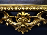 Massive Palatial Museum Quality Gilt Wood 19th Century Carved Baroque Frame With Inset Original Oil Painting