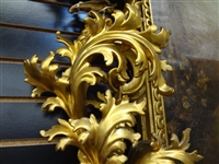 Massive Palatial Museum Quality Gilt Wood 19th Century Carved Baroque Frame With Inset Original Oil Painting