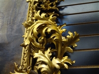 Massive Palatial Museum Quality Gilt Wood 19th Century Carved Baroque Frame With Inset Original Oil Painting