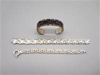 (3) Sterling Silver Bracelets: 