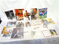 (23) Multi Sport Autographed Photos and Ephemera: Swann, Foreman, Andretti, Others