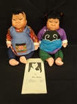 Pair of Michael Lee Character Dolls