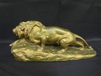 Isidore-Jules Bonheur Plaster Lion Sculpture