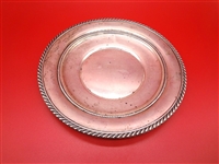 Gorham Sterling Silver Rope Edge Plate