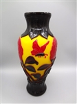 Cased Glass Art Vase
