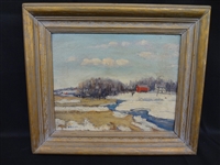 Walter Emerson Baum Oil Painting on Board