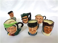 (6) Royal Doulton Small Character Mugs