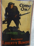 "Come On! Buy More Liberty Bonds" World War I 1918 Whitehead Poster