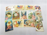 (13) Turn of the Century Fourth of July Postcards 