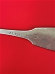 (4) Coin Silver Flatware Pieces; H.I. Sawyer, Seib and Ankeny, J.H. Potts, Cornelius A. Burr: 