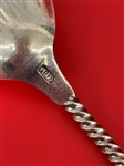 Lewis Ladomos 1850's Philadelphia Coin Silver Sugar Spoon Twist Handle