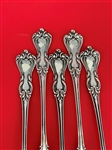 (5) Reed and Barton Marlborough 1906 Sterling Silver Cocktail Forks