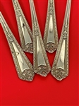 (5) Watson Sterling Silver Navarre 1908 Bouillon Spoons