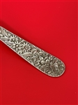 Kirk and Son Repousse Large Round Berry Serving Spoon With Fluted Bowl