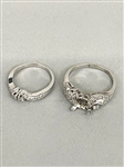 Platinum and Diamond Wedding Ring Set