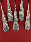 (5) Rockford Silver Plate Co. "Rockford Three" Silver Plate Grapefruit Spoons